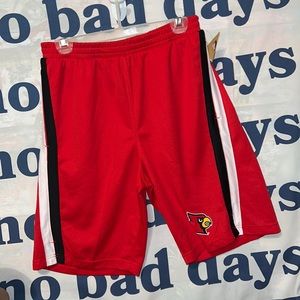 New Louisville Cardinals Athletic Shorts Men's Red - Rivalry Threads 91 (C)